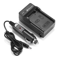 Powerextra AC/DC input LP-E8 battery charger for Canon 550D 600D Rebel T2i T3i Kiss X4 X5 digital cameras