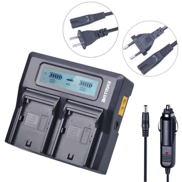 BATMAX BDC70 BDC 70 LCD DUAL FAST charger for Topcon Sokkia Total Stations, Robotic Total Stations and GNSS Receiver battery